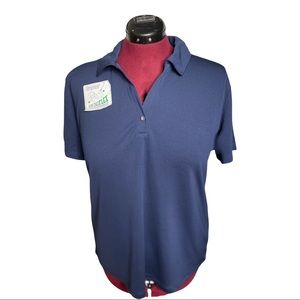 NWT IZOD Women’s Blue Short Sleeve Golf Shirt in Size XXL